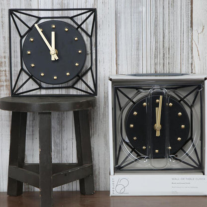 Retro European Iron Table Clock