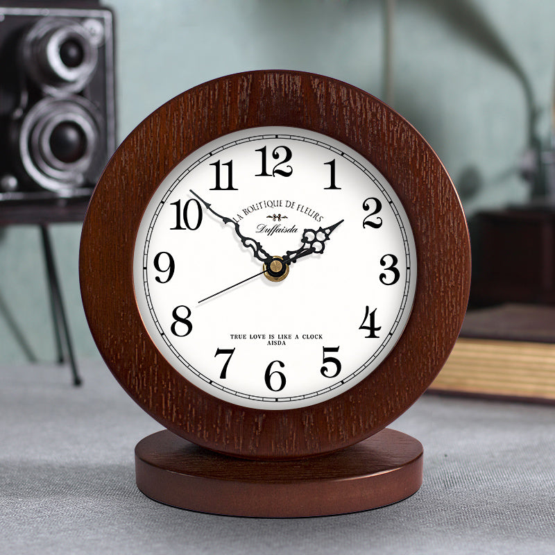 Modern Wooden Silent Table Clock