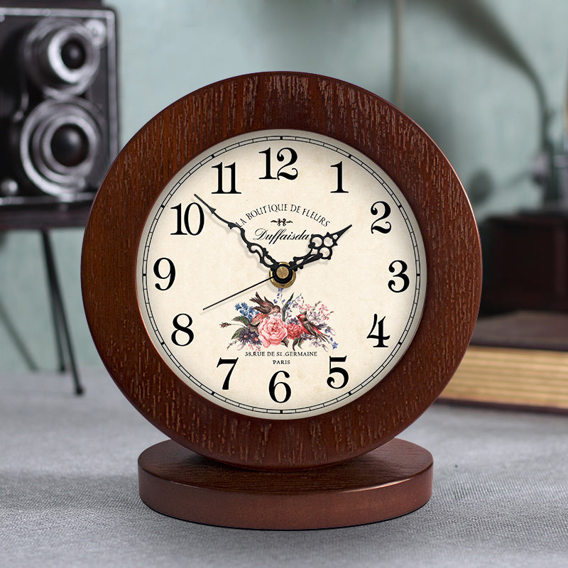Modern Wooden Silent Table Clock