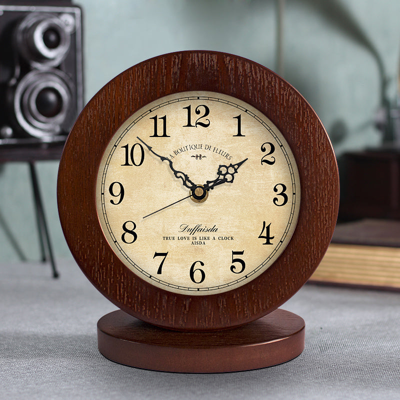 Modern Wooden Silent Table Clock