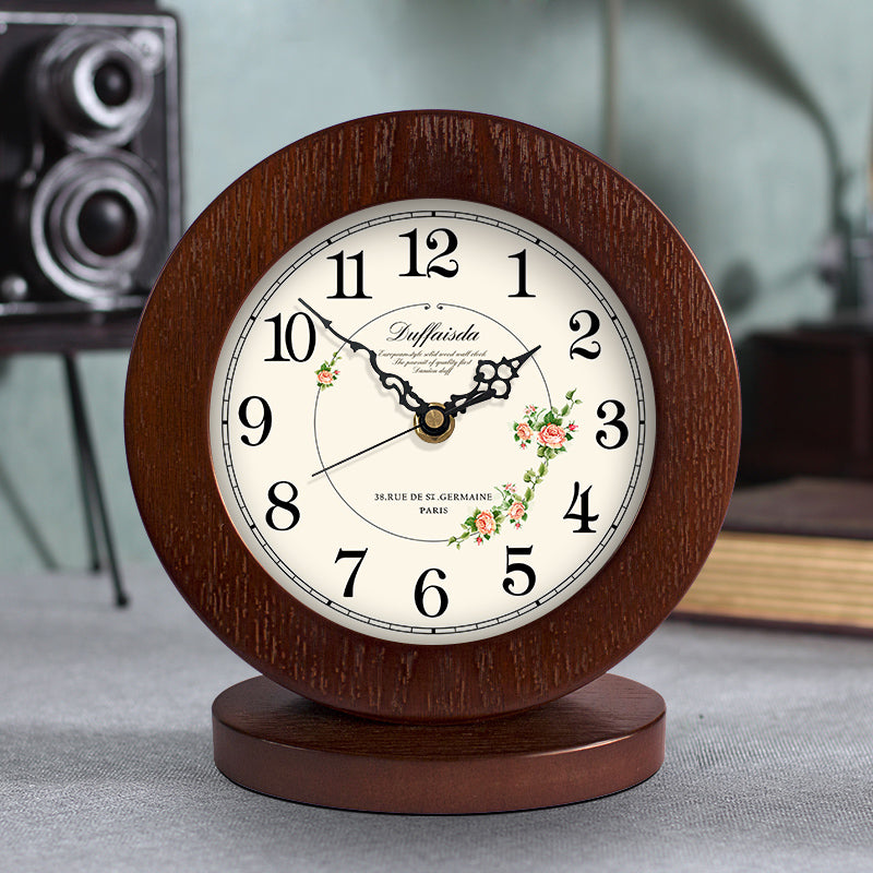Modern Wooden Silent Table Clock