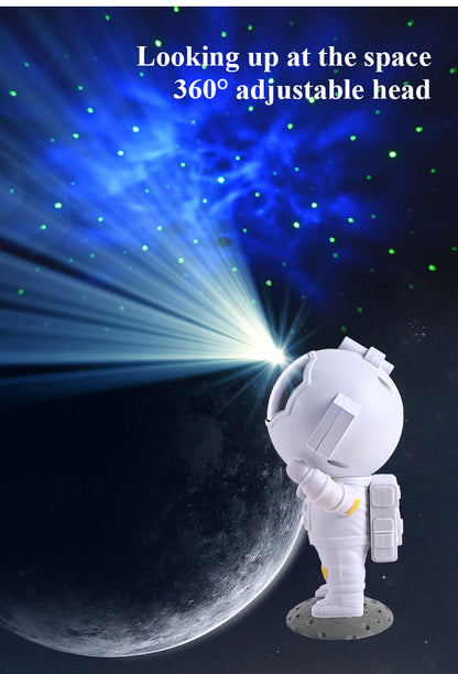 Galaxy Star Projector Night Light – Astronaut Lamp for Bedroom Decor & Gift