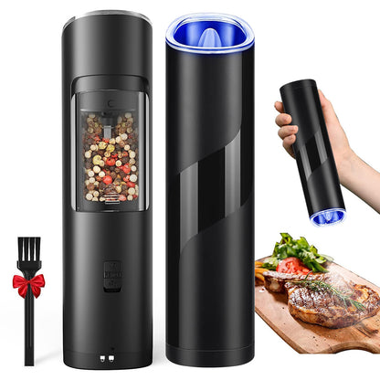 Electric Salt & Pepper Grinder – Automatic, LED, Adjustable