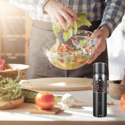 Electric Salt & Pepper Grinder – Automatic, LED, Adjustable