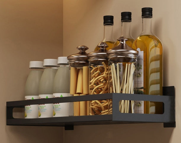 Black Kitchen Organizer Rack – Bowl, Plate & Knife Storage