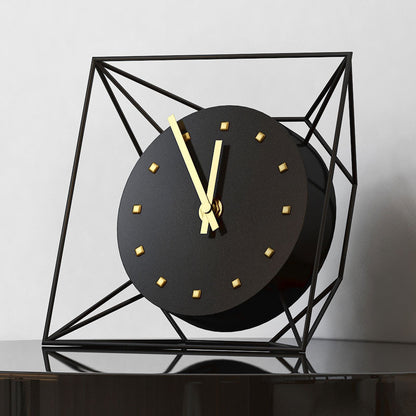Retro European Iron Table Clock