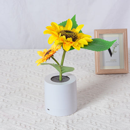 Rechargeable Sunflower LED Night Lamp – Simulation Flower Table Light
