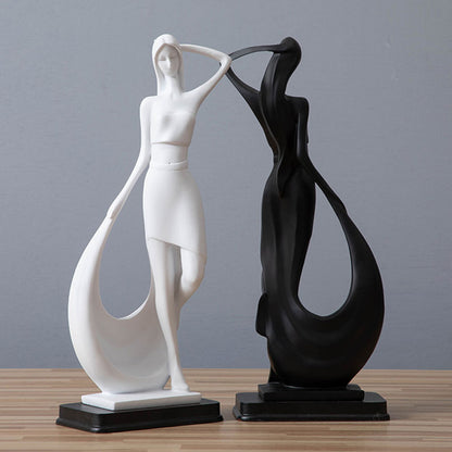 Nordic Abstract Resin Sculpture