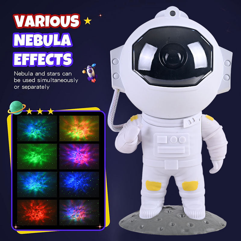 Galaxy Star Projector Night Light – Astronaut Lamp for Bedroom Decor & Gift