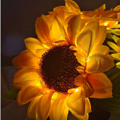 Rechargeable Sunflower LED Night Lamp – Simulation Flower Table Light