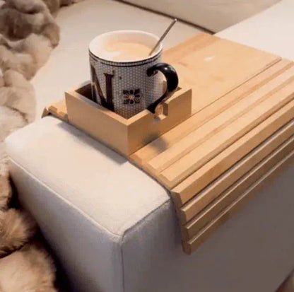 Minimalist Bamboo Sofa Tray