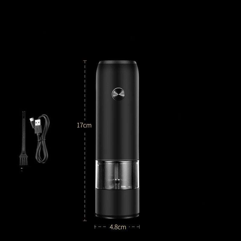 Rechargeable Electric Salt & Pepper Grinder – One-Handed, LED, Adjustable